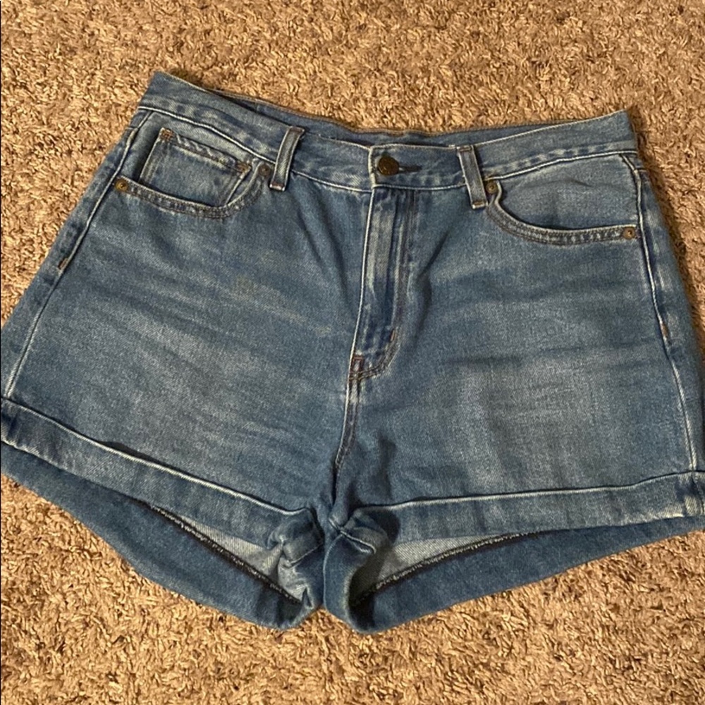 american eagle high waisted mom shorts